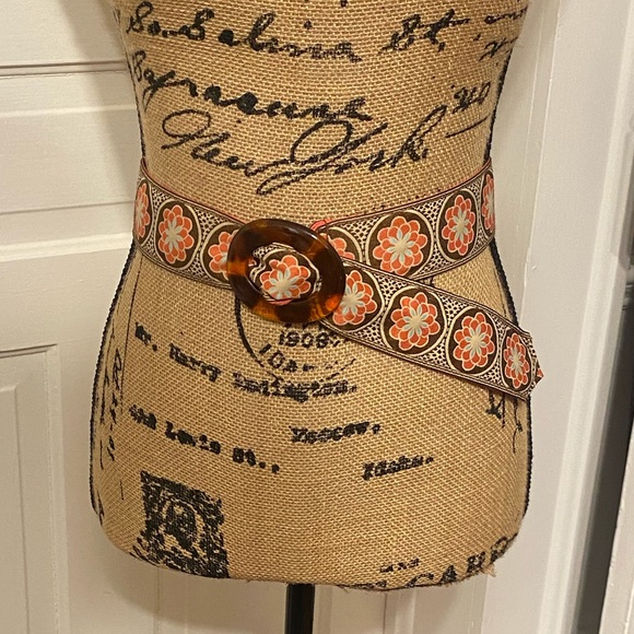 Hadley Pollet Accessories - Hadley Pollet ? Woven Boho Reversible Ribbon Belt.